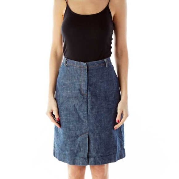 Kenneth Cole Dresses & Skirts - Kenneth Cole New York Blue A-Line Denim Skirt